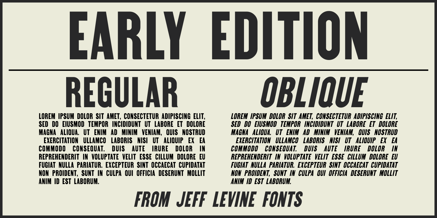 Early Edition JNL